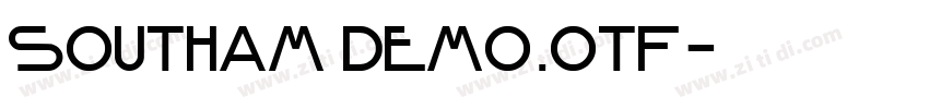 Southam Demo.otf字体转换